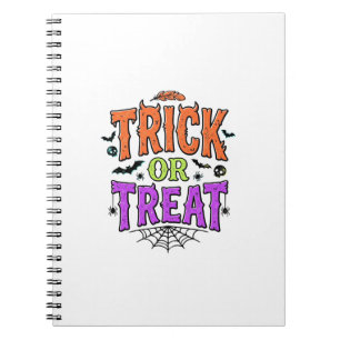 Carnet Halloween Farce Traitement Drôle Toile D'araignée