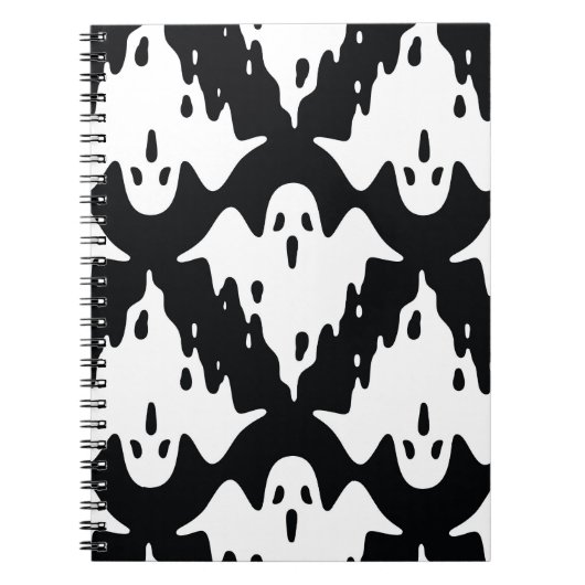 Carnet Halloween Ghost Éffrayant Motif sans couture (Devant)