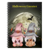 Carnet Halloween Gnome Couple Pleine lune (Devant)