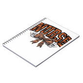 Carnet Halloween Infirmière Coquette Bow Classique Éffray (Côté gauche)