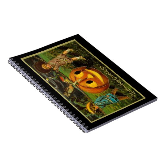 Carnet Halloween Jack-o-Lantern nuit de récolte par les e (Côté Droit)