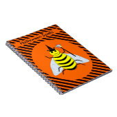 Carnet Halloween Magic Bee Witch Orange et Black Stripes (Côté Droit)
