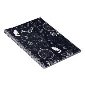 Carnet Halloween Magic : Vintage Doodle Motif. (Côté Droit)