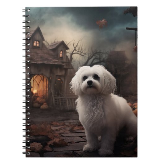 Carnet Halloween maltais effrayant (Devant)