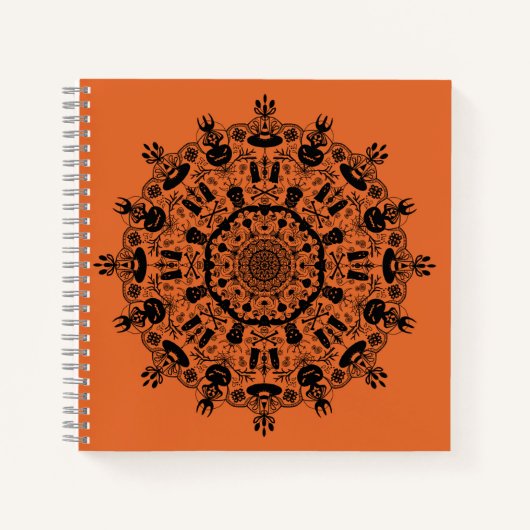 Carnet Halloween Mandala (Devant)