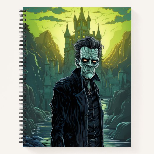 Carnet Halloween monstre de Frankenstein (Devant)