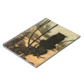 Carnet Halloween noir Chat Vintage Rackham effrayant (Côté gauche)