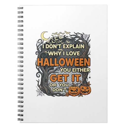 Carnet Halloween Obtenez-le Arbre Épouvantable Citrouille (Devant)