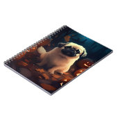 Carnet Halloween Pekingese Avec Peur Citrouille (Côté gauche)