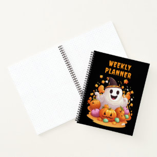 Carnet Halloween : Petits fantômes et famille de citrouil