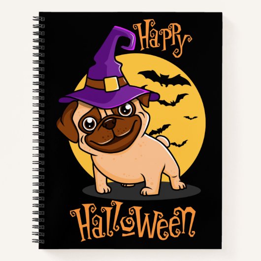 Carnet Halloween Puggy (Devant)