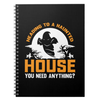 Carnet Halloween Se Dirigeant Vers Une Maison Hantée Anni