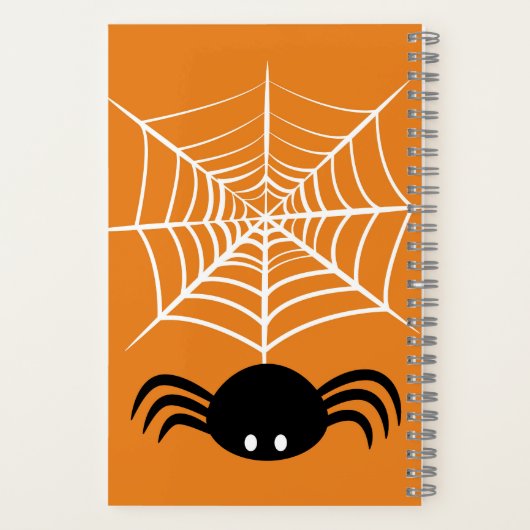Carnet Halloween Spider Web (Verso)