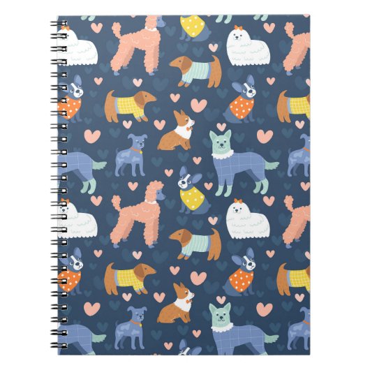Carnet Halloween Spiders Web : Motif sans couture (Devant)