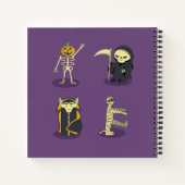 Carnet Halloween Squelette Dracula Mummy Griffe Reaper (Dos)