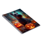 Carnet Halloween Terrier écossais avec la peur Citrouille (Côté Droit)