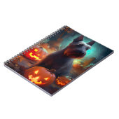 Carnet Halloween Terrier écossais avec la peur Citrouille (Côté gauche)