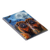 Carnet Halloween Tibétain Mastiff Éffrayant (Côté Droit)