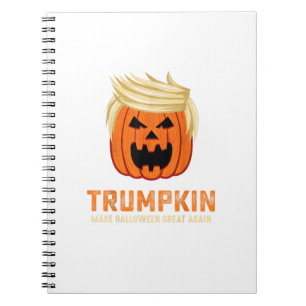 Carnet Halloween Trumpkin Funny - Éffrayant Slogan parodi