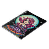 Carnet Halloween Vampire Fée avec deux chats (Côté gauche)