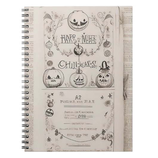 carnet Halloween vintage (Devant)