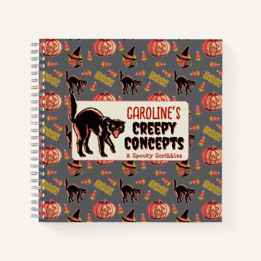 carnet Halloween vintage (Devant)