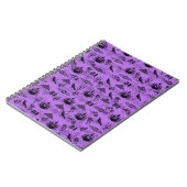 Carnet Halloween violet vintage (Côté gauche)