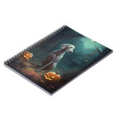 Carnet Halloween Weimaraner avec la peur Citrouille (Côté gauche)