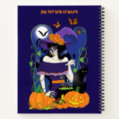 Carnet Halloween Witch Sugar Skull (Dos)