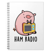 Carnet Ham Radio Funny Pig Pun (Devant)