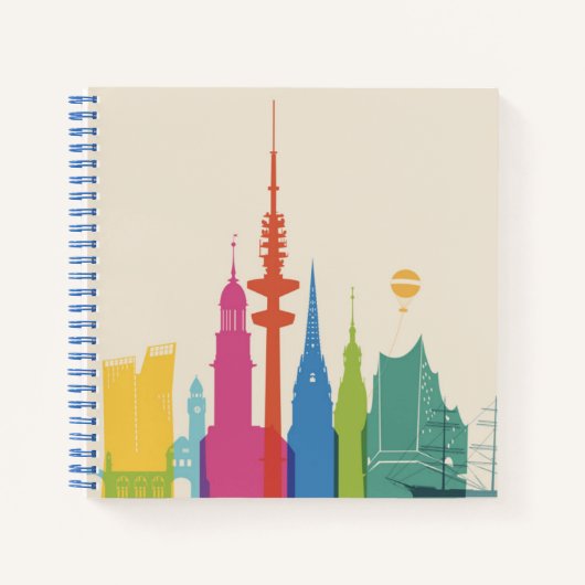 Carnet Hambourg Allemagne Skyline (Devant)
