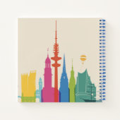 Carnet Hambourg Allemagne Skyline (Dos)