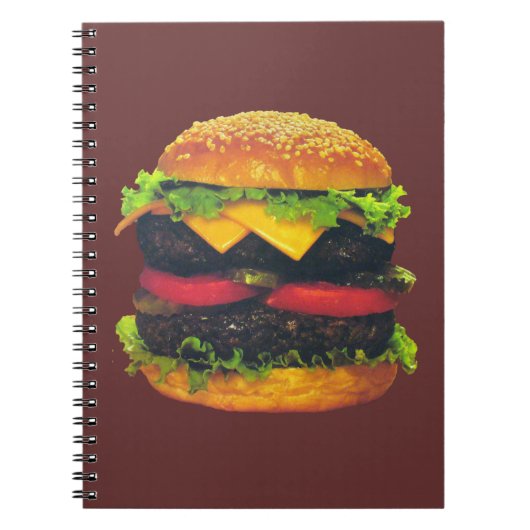 Carnet Hamburger de luxe double au fromage (Devant)