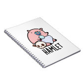 Carnet Hamlet Drôle Shakepear Bébé Cochon Pun  (Côté Droit)