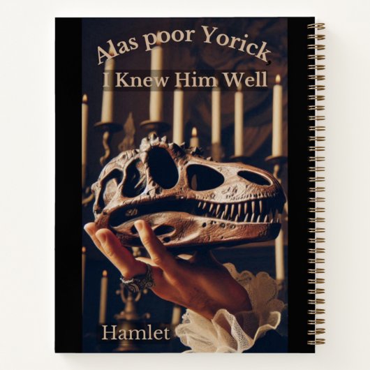 Carnet Hamlet Shakespeare Dinosaur (Dos)