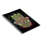 Carnet Hamsa Fatma Main Psychedelic Art (Côté Droit)