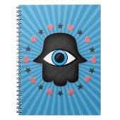 Carnet hamsa khamsa OEil à la main de la déesse (Devant)