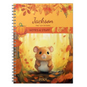 Carnet Hamster de Forêt d'automne (Devant)
