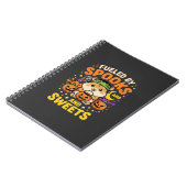 Carnet Hamster d'Halloween alimenté par les fantômes et l (Côté gauche)