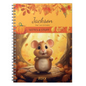 Carnet Hamster Forêt d'automne (Devant)