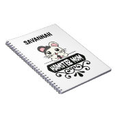 Carnet Hamster maman amoureux des animaux mignons (Côté Droit)