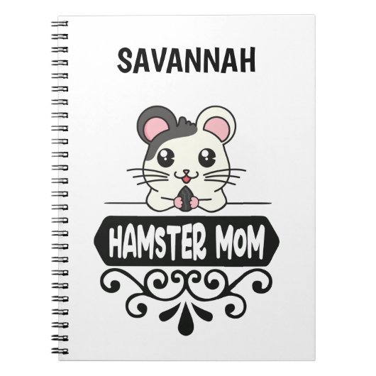 Carnet Hamster maman amoureux des animaux mignons (Devant)