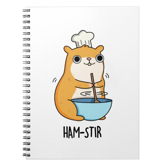 Carnet Hamstir Funny Chef Hamster Pun (Devant)