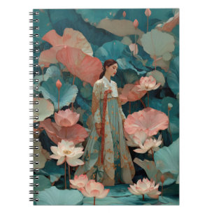 Carnet Hanbok Impasto Vintage et Lotus Rose