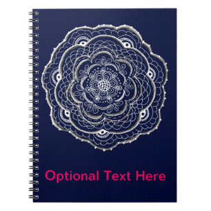 Carnet Hand Drawn Flower Doily Design