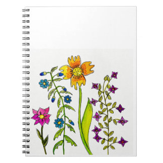 Carnet Hand-Drawn Wildflower Trio 