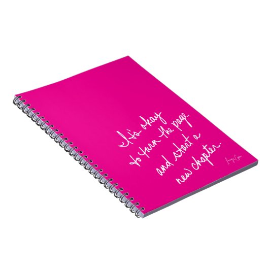 Carnet Hand-Scripted Start a New Chapter Spiritual (Côté Droit)