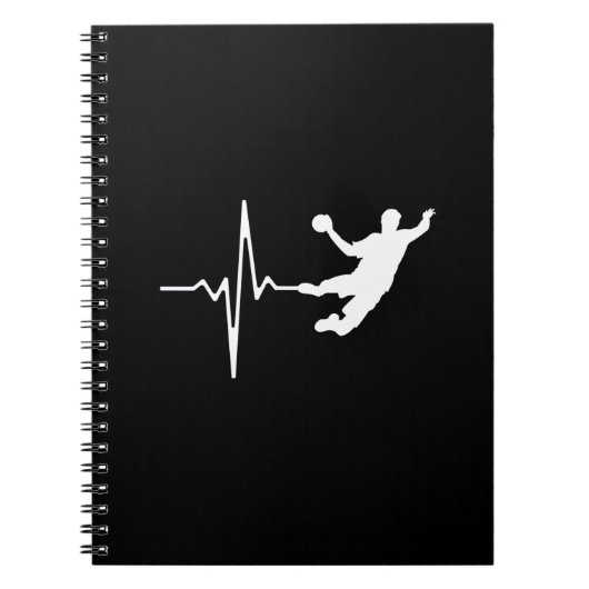 Carnet Handball - Handball Player Heartbeat (Devant)