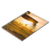 Carnet Hands Sifting Grain Rural Landscape  (Côté gauche)