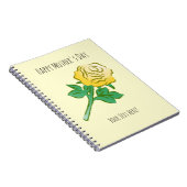 Carnet Handsome Yellow Rose (Côté Droit)